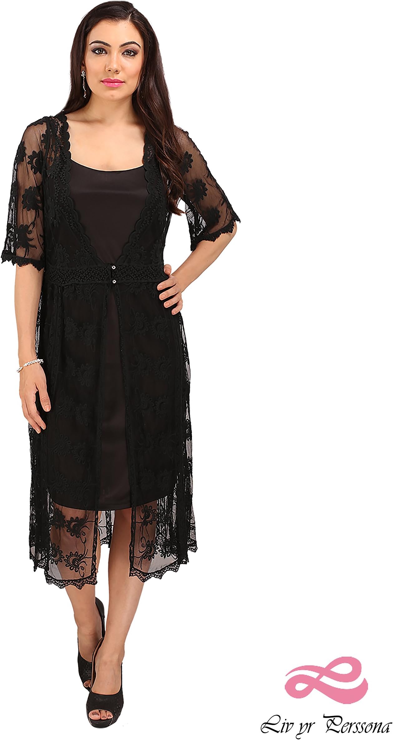 Women's Party Dress Full Sleeve Net Shrug