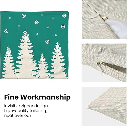 Miniatura 6 de Fundas de almohada decorativas de otoño de 18 x 18 pulgadas, juego de 2 almohadas de otoño a cuadros negros para sofá, cosecha de Acción de Gracias,