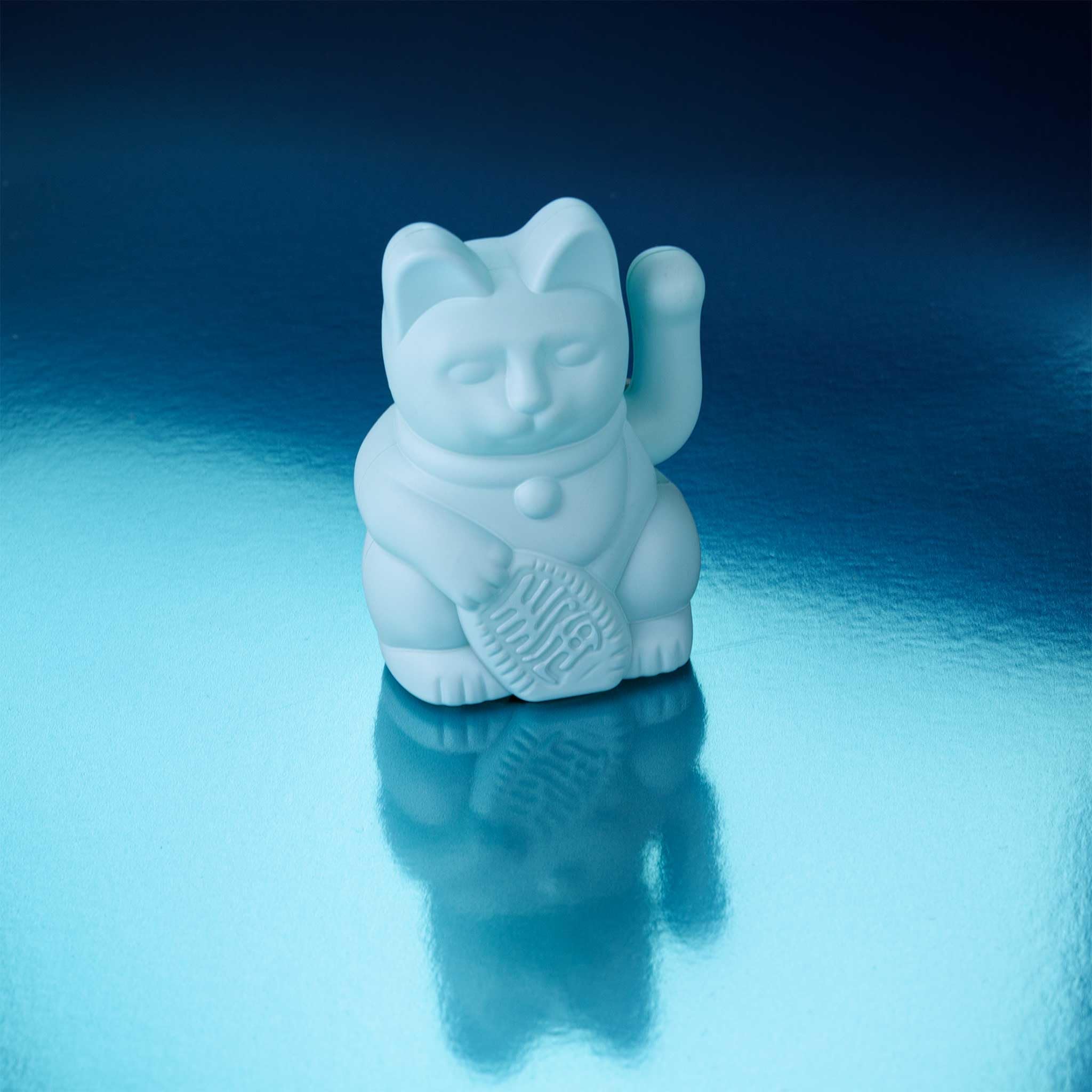 Donkey Lucky Cat Solar Light Blue