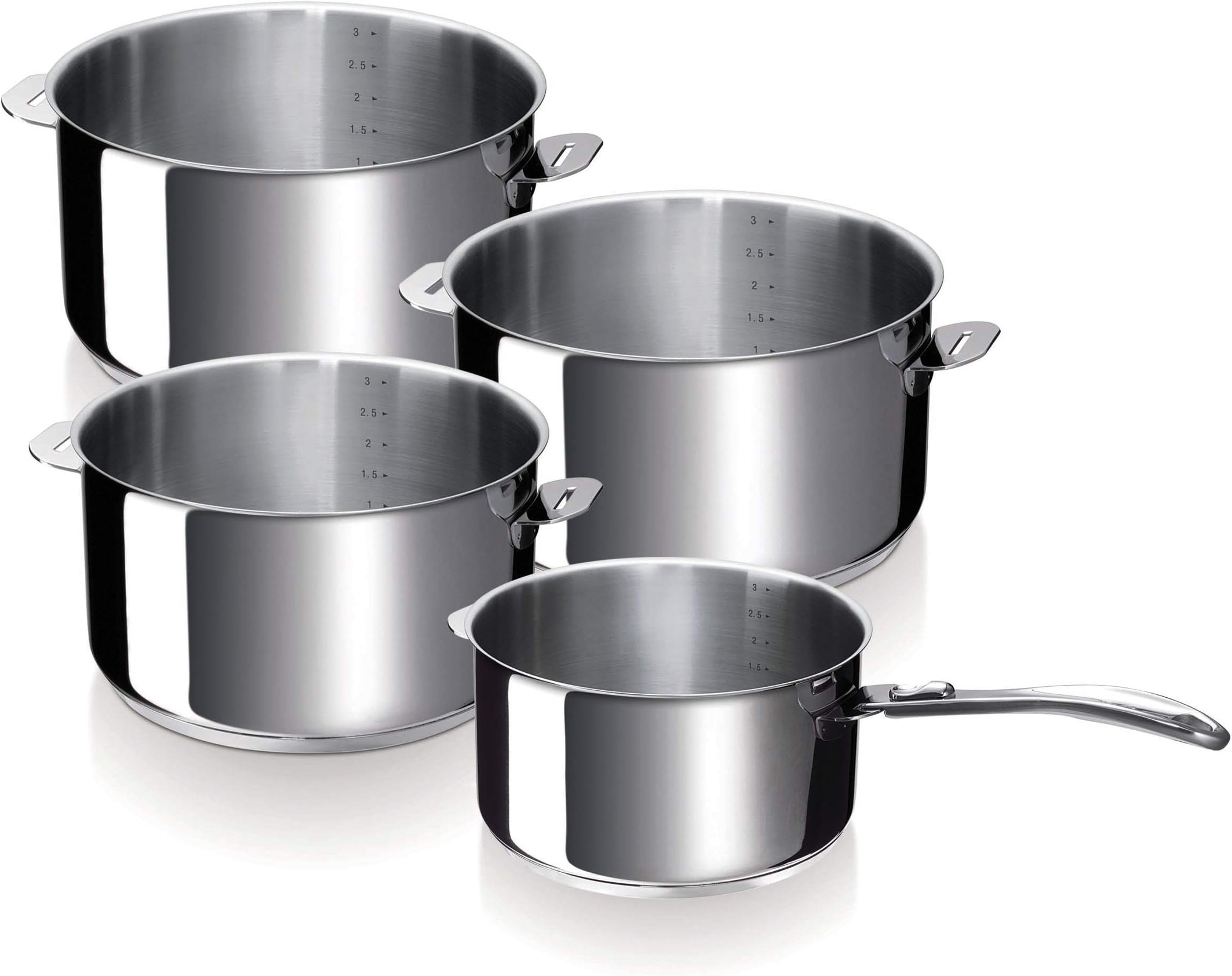 Sitram 713511 SITRAM-713511-Lot 3 casseroles 16+18+20cm Sitramovible