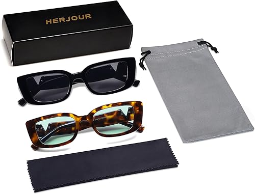 Miniatura 9 de Allarallvr Lentes de sol rectangulares para mujer, estilo retro de los años 90, Y2K, clásicos, vintage, cuadrados, AR82037