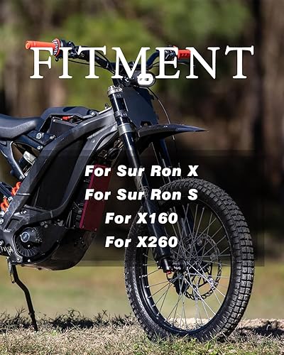 Miniatura 58 de Motocicleta Sur Ron Horquilla Delantera Cubiertas Simulado Fibra de Carbono Amortiguador Protector Para Sur Ron KKE Light Bee X/S Electric Dirt Bike