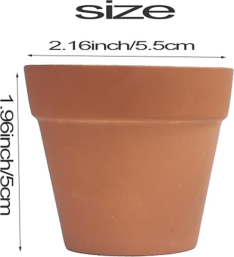 Miniatura 7 de 16 unids2.16 pulgadas Clampooing Pot rojo Claundllar Pot Mini Pot, utilizado para mini o jugosa plantación de plantas macetas de cerámicaDIY Color