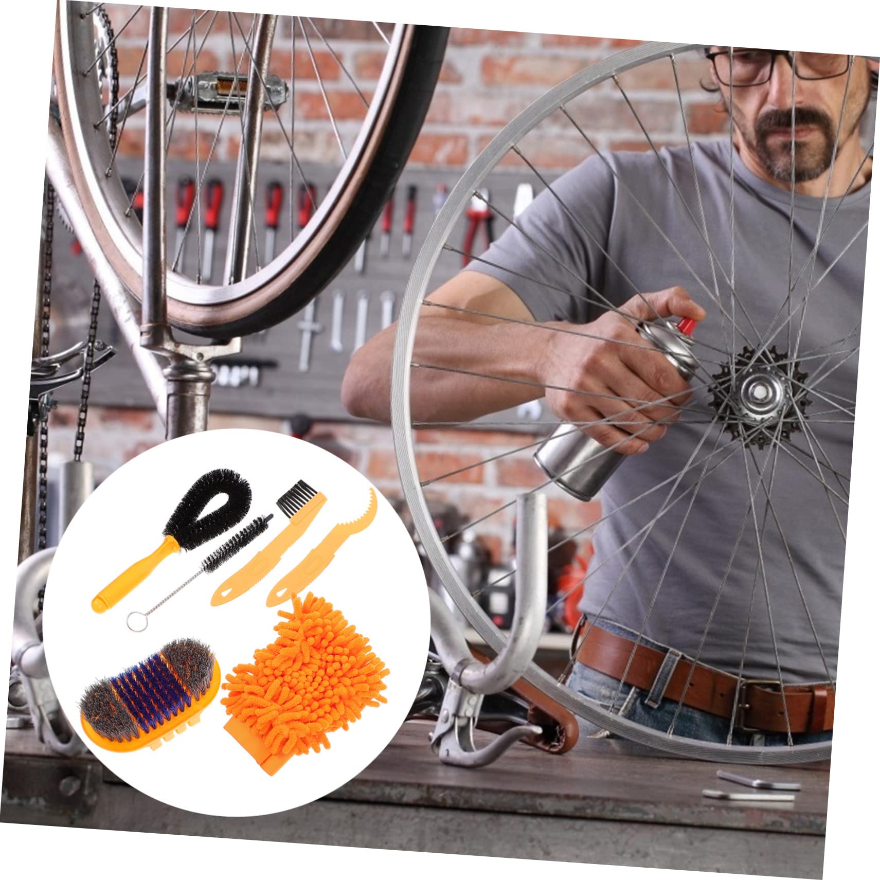 Fahrrad Kettenreiniger Satz mit Ergonomischem Griff aus Kunststoff