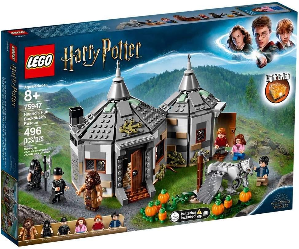 LEGOHarry Potter Hagrid's Hut: Buckbeak's Rescue 75947 Toy Hut Building Set from The Prisoner of Azkaban Features Buckbeak The Hippogriff Figure (496 Pieces)