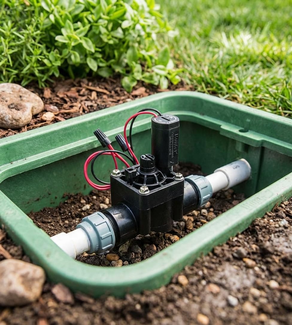 Elettrovalvola di irrigazione 1" PGV101 Hunter | Pack 4 Elettrovalvola Jardin 24 V con regolatore | Valvola irrigazione per programmatore elettrico