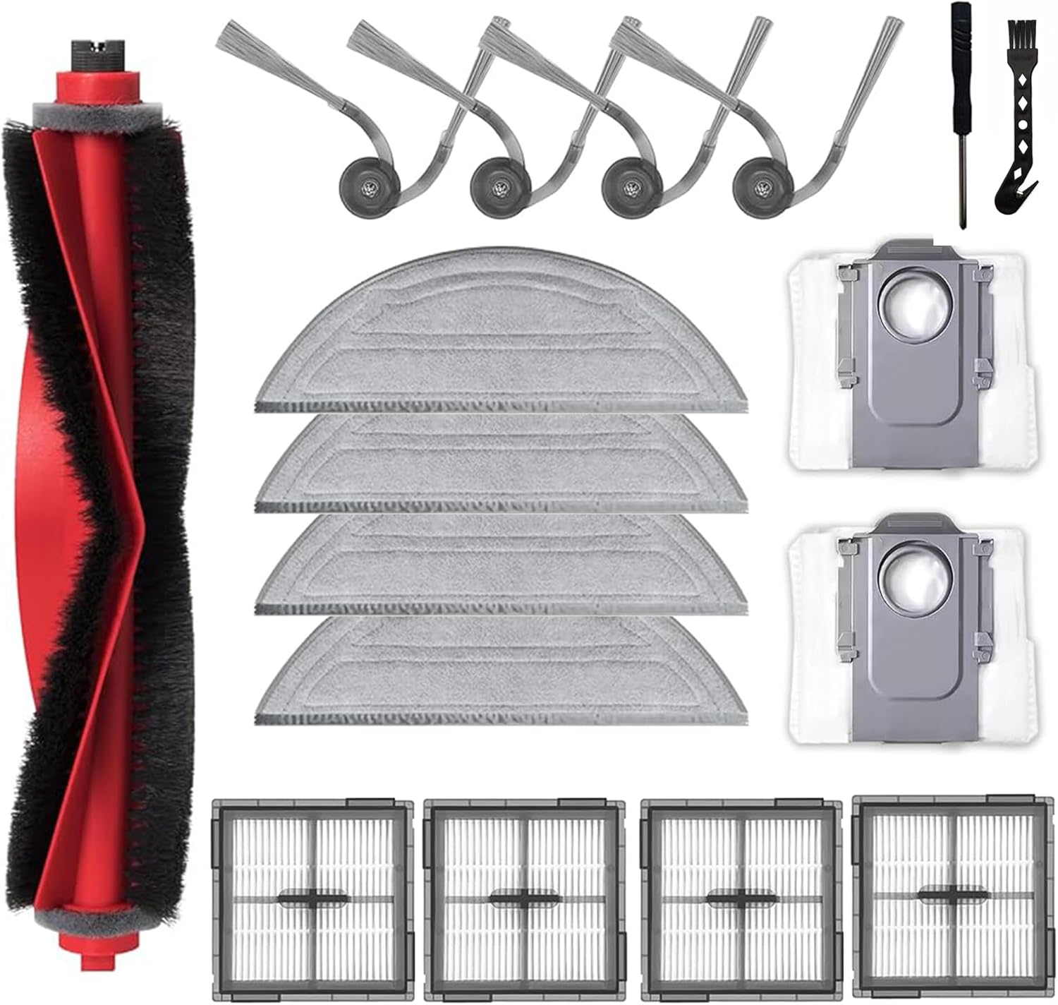 Replacement Accessories for Roborock Q10 S5/Q10 S5+/Q10 X5/Q10 X5+ Robot Vacuum Cleaner. (17, Q10S5)