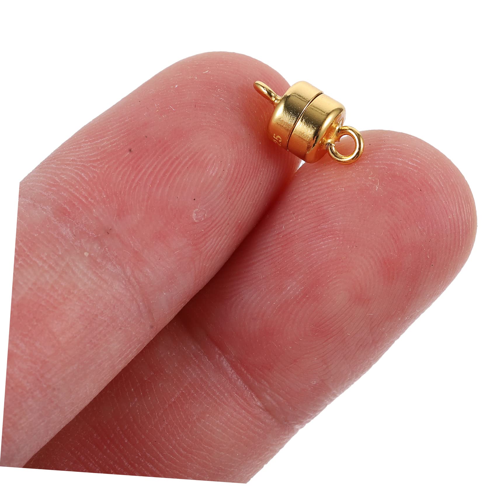 Lurrose 5stücke Magnetverschluss Für Armbänder Schmuckverschluss Mit Magnetischem Design Installieren Und Langlebig Für Kreative Schmuckherstellung Silber-goldene Farbe