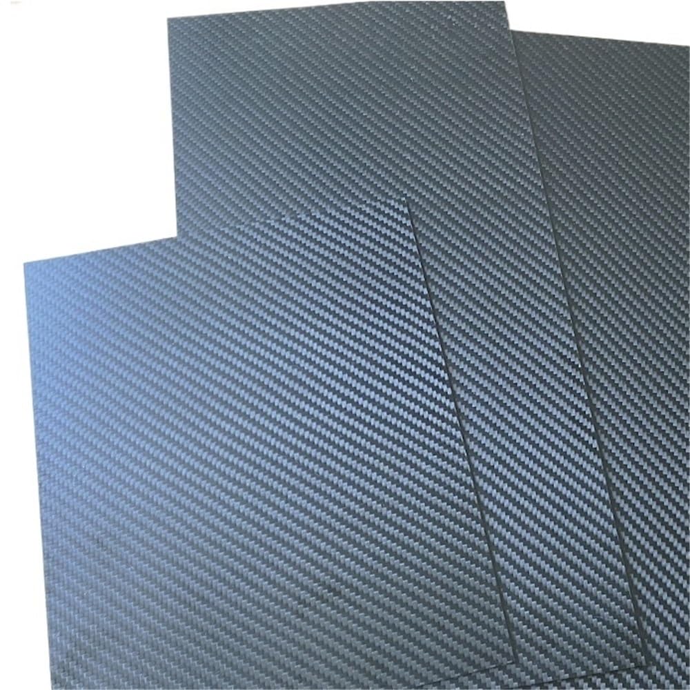 Arkusze z włókna węglowego, Arkusz z włókna węglowego o grubości 2 mm 3K do platform modelarskich w kolorze czarnym w wielu rozmiarach(200x400mm)