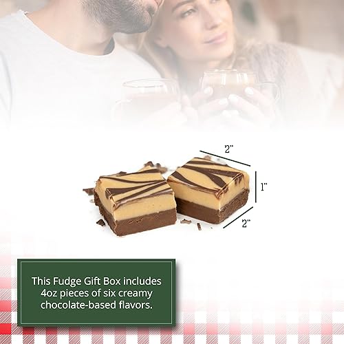 Miniatura 5 de Valley Fudge, caja de regalo para amantes del chocolate, dulce de azúcar artesanal fresco, mantequilla real, caramelo gourmet a granel, envuelto