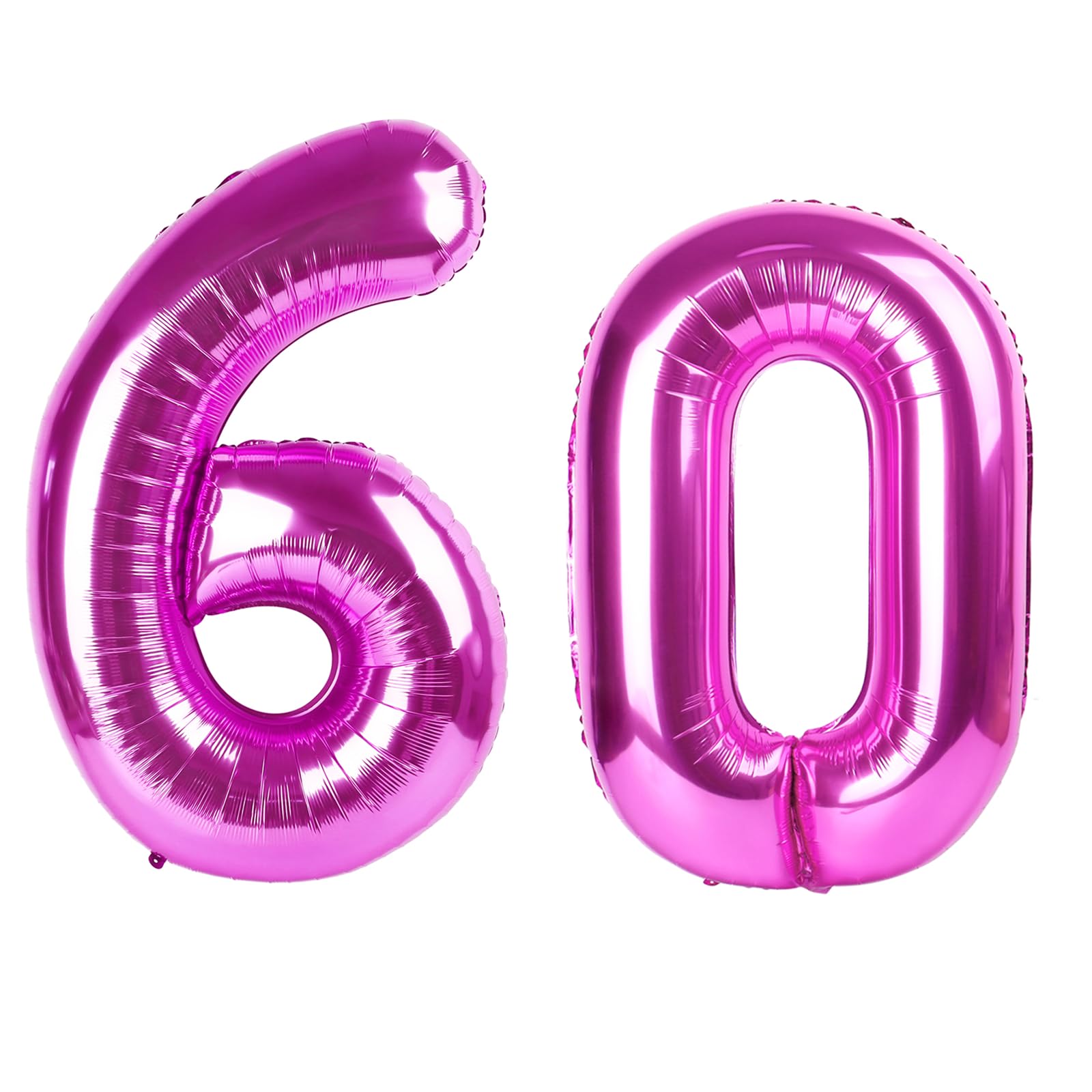 Kelfuoya Rose Purple Number 60 Balloon Big Foil Helium Birthday Party Decorations (40 Inch) - main product image
