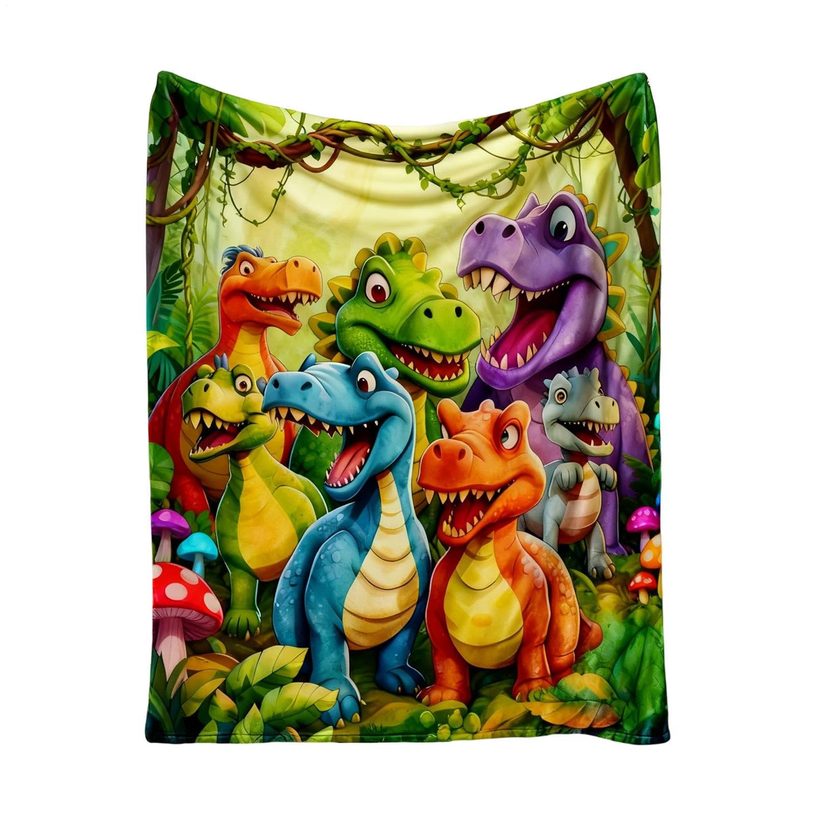 Couverture dinosaures respirante pour lit enfant et chambre de garçon