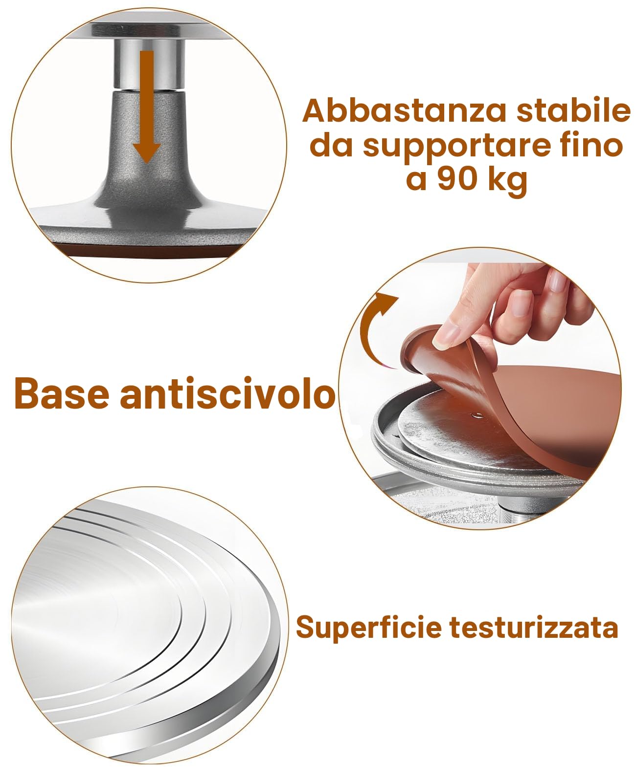 Yizish Piatto Girevole per Torte, Set Decorazioni Torte Pasticceria in lega di alluminio, alzata per dolci con 2 spatola in acciaio inox e 3 piastra in glassa per la cottura in cucina e feste