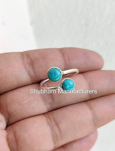 Miniatura 3 de Piedra natal de plata de ley 925 hecha a mano, piedra de duelo natural, 0.236 in, joyería de gema redonda