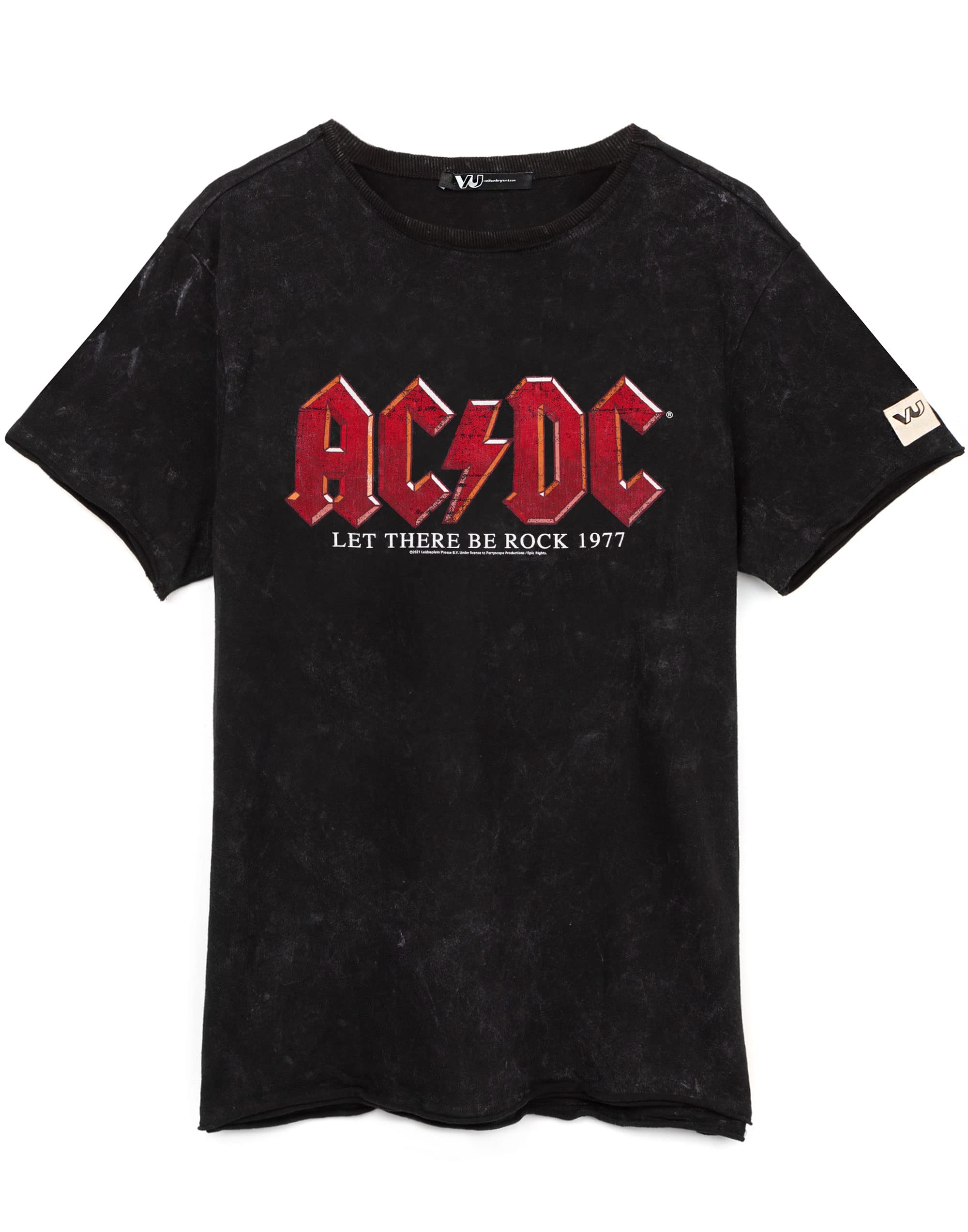 Vanilla Underground Ac/dc Mens Black Band Logo Short Sleeved T-Shirt (Xx-Large) from B&Q