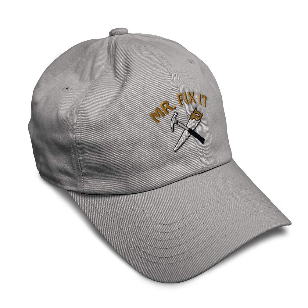 Speedy ProsSoft Baseball Cap Mr. Fix It Embroidery Construction Contractor Cotton Embroidered Dad Hats for Men & Women
