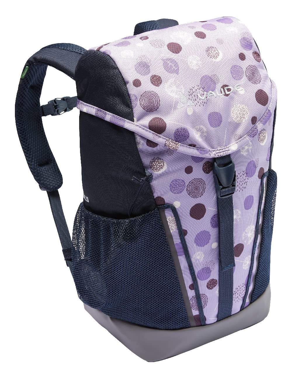 VAUDE Children's Backpack Boys and Girls Puck, Comfortable Hiking Backpack Children, Weatherproof School Backpack with Rain Cover and Magnifying Glass, Lots of Storage Space, Blue/Eclipse, 10 Litres