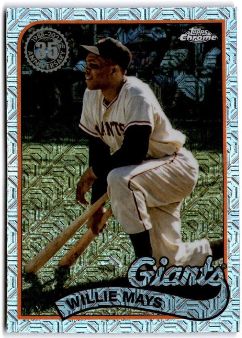 2024 Topps Series One Silver Packs Mojo Refractor #T89C-76 WILLIE MAYS New York Giants Baseball Trading Card