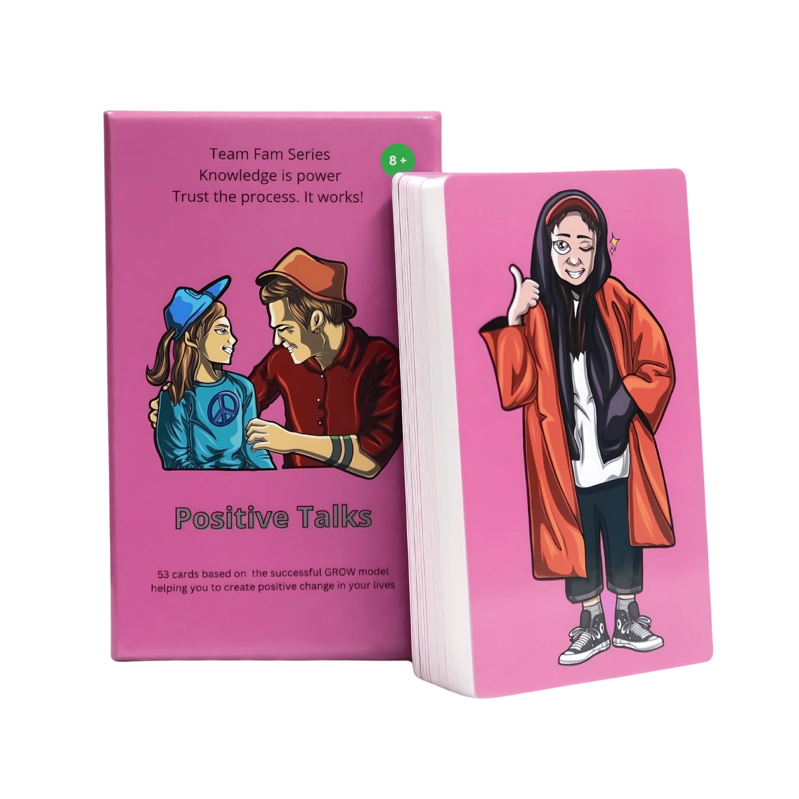 Positive Talks! Coaching Cards  Improve Family Communication & Teamwork | Depth Building Prompts to Strengthen Parent-Child Relationships