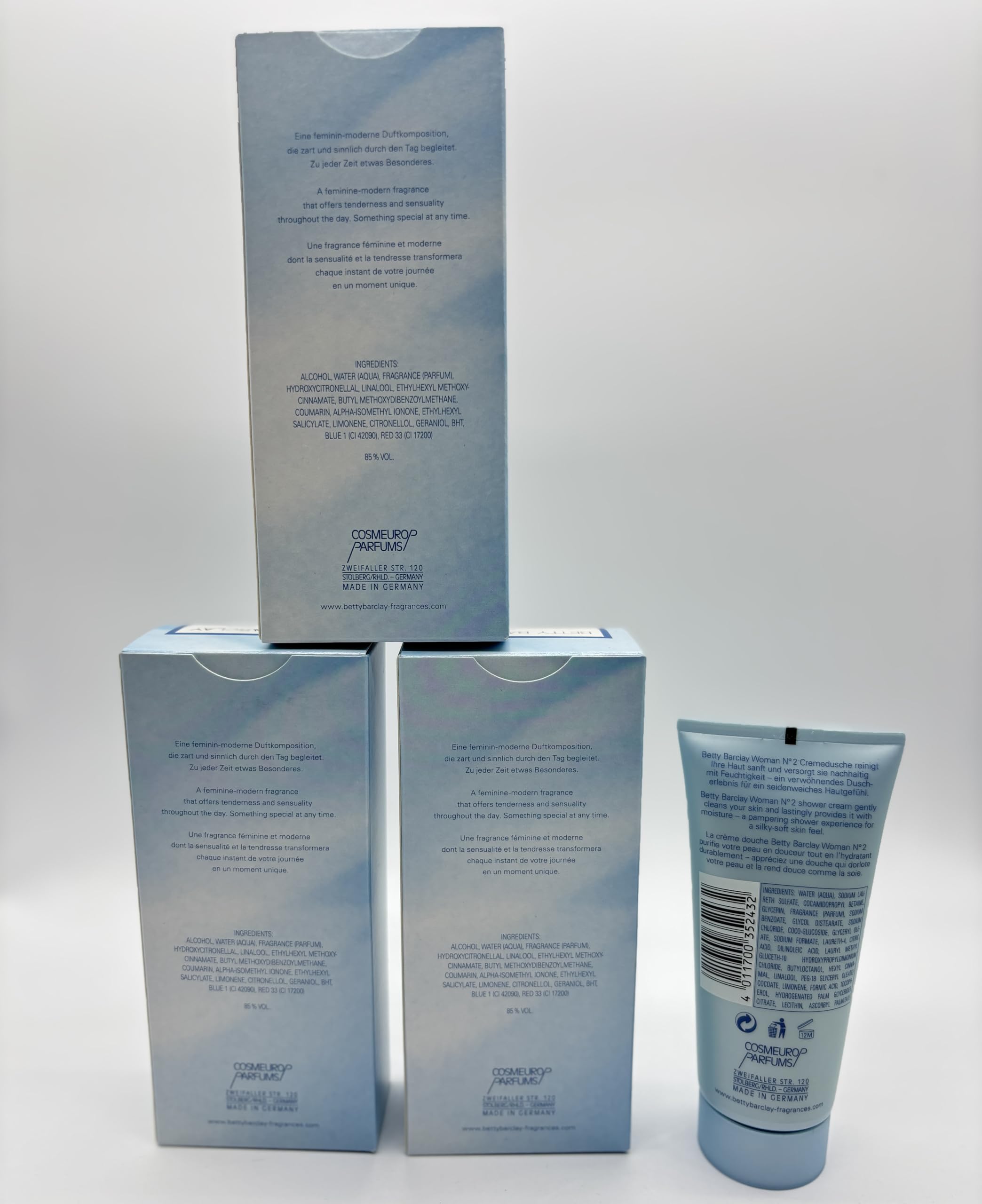 Betty Barclay N° 2 Nr. 2 3 x 15 ml Eau de Toilette + 100 ml Duschgel