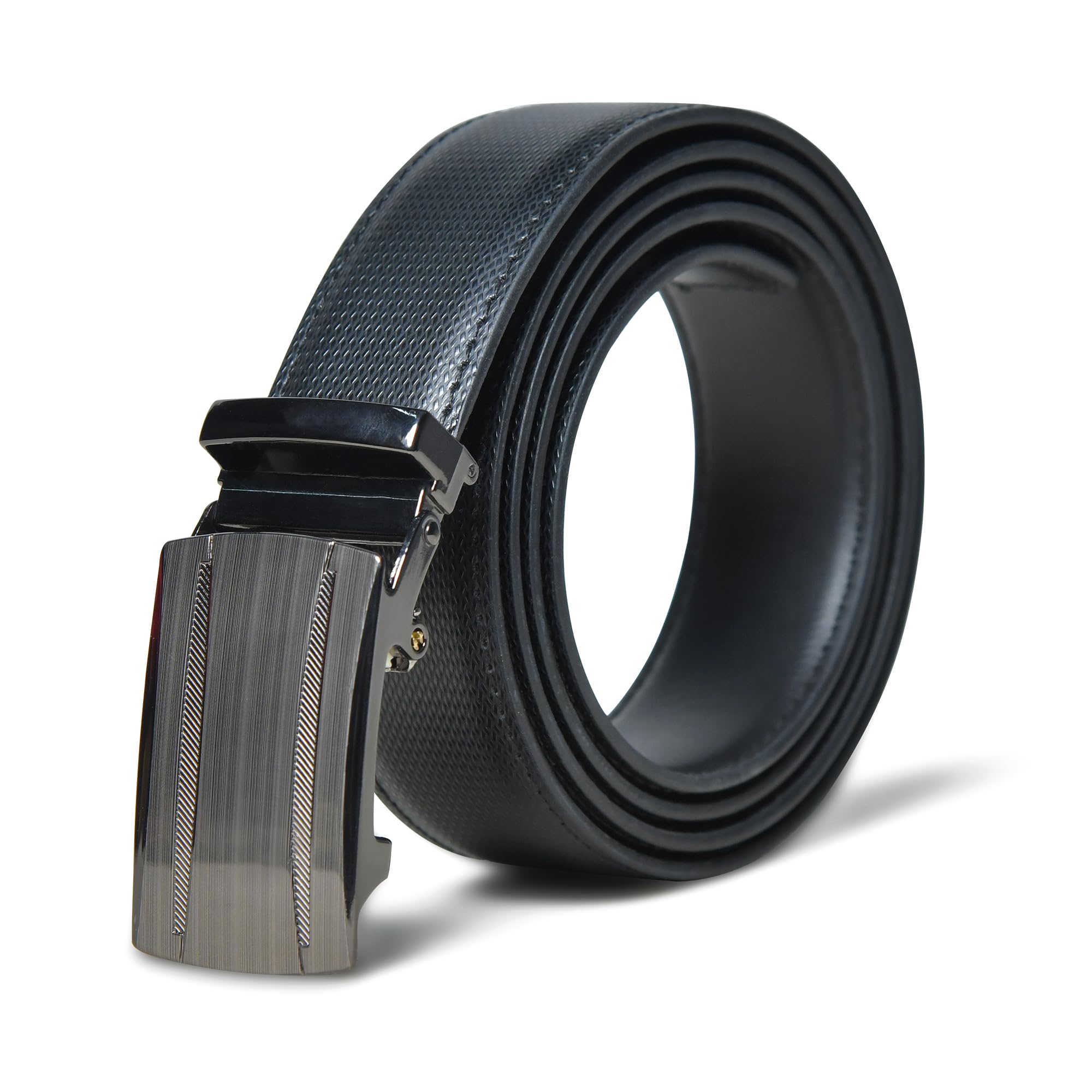 Simpl Living Auto Lock PU Leather Men's Belt B