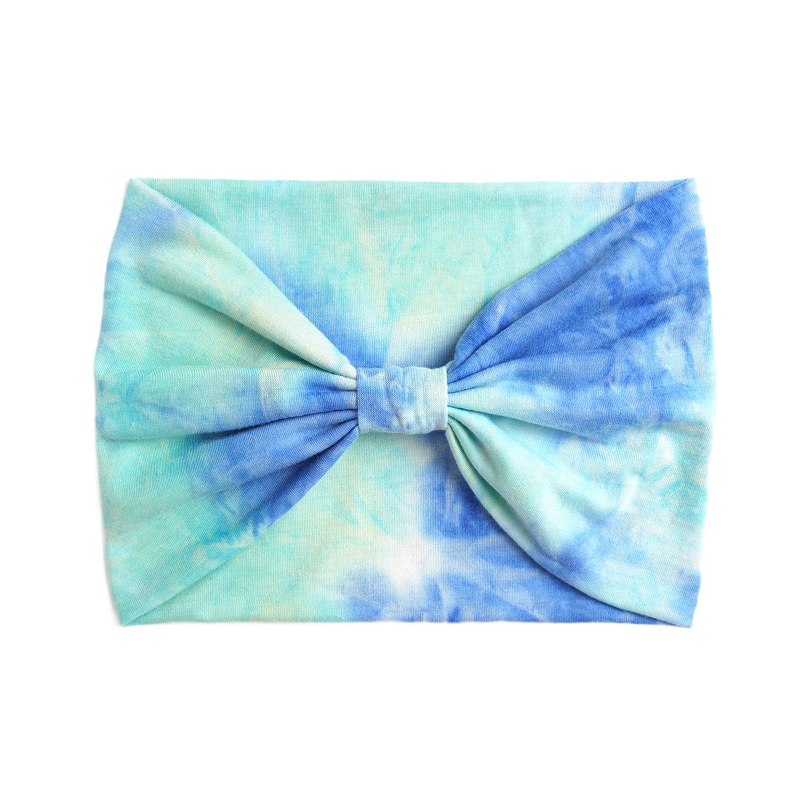 calandis Women Wide Headband Tie Dye Head Scarf Sweat Absorbent Soft Stretchy Bandana Style H | Hair Accessories | Womens Accessories-picture-33