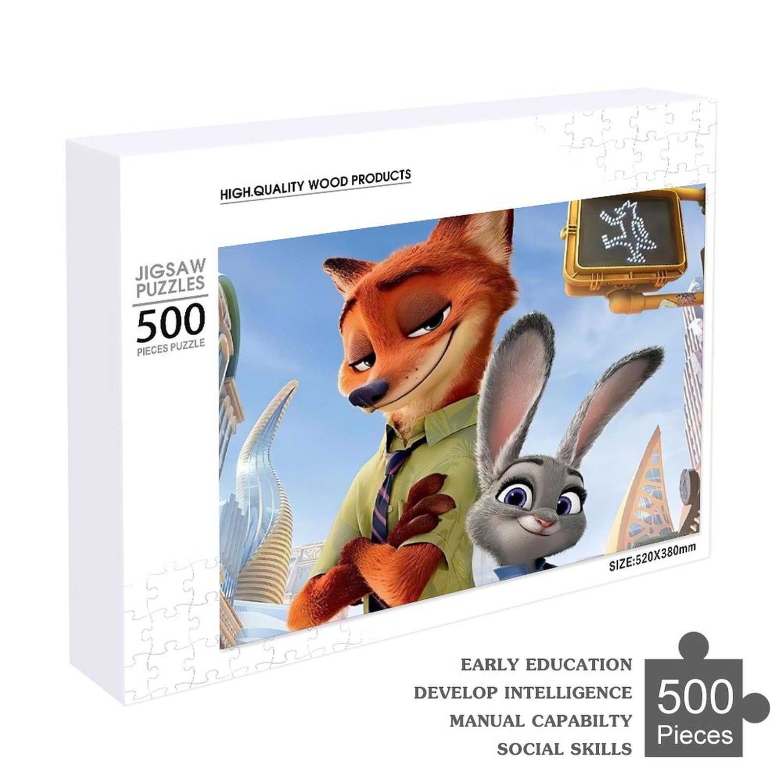 Amazon | ズートピア ニック ワイルド ジグソーパズル 500ピース
