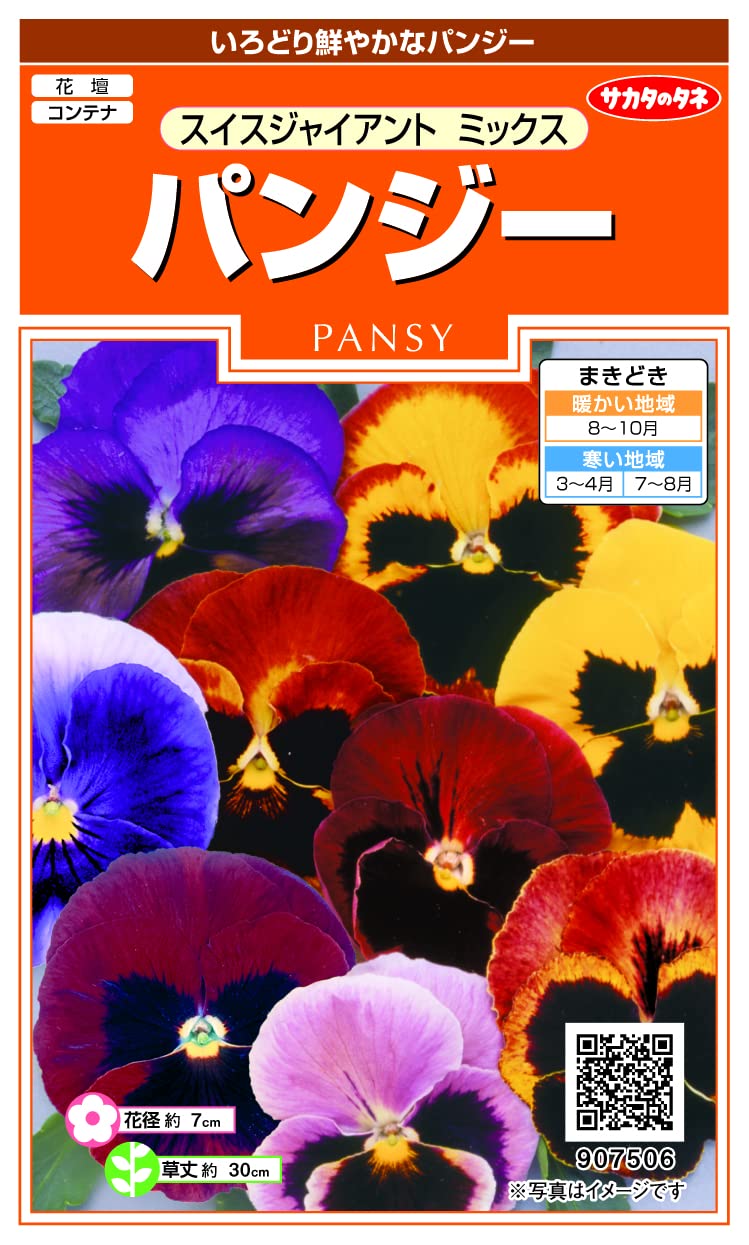 Amazon | サカタのタネ 花 パンジー スイスジャイアントミックス
