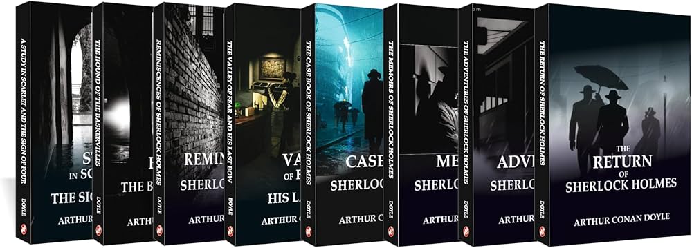 Buy The Complete Work of Sherlock Holmes - Set of 8 Books Book Buy The Complete Work of Sherlock Holmes - Set of 8 Books Book