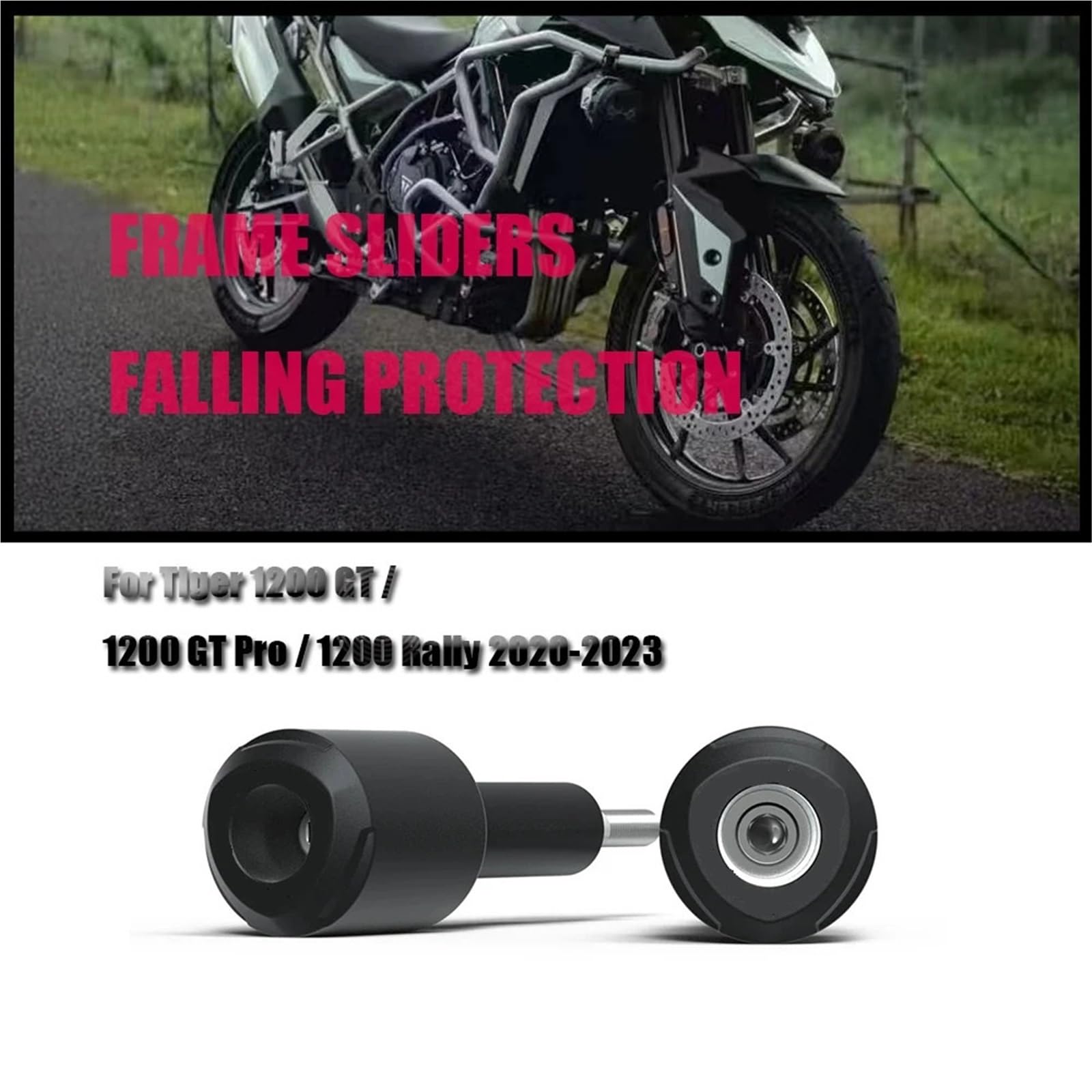 Pasuje do Triumph Tiger 1200 Rally/GT/GT Pro 2022-2023, rama ochronna przesuwna, osłona owiewki, Crash Pad Podwozie Spoiler Płyta Podwozia Motocykla