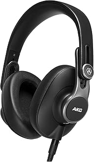 K371 Closed Over-Ear Studio Folding Headphones - Black