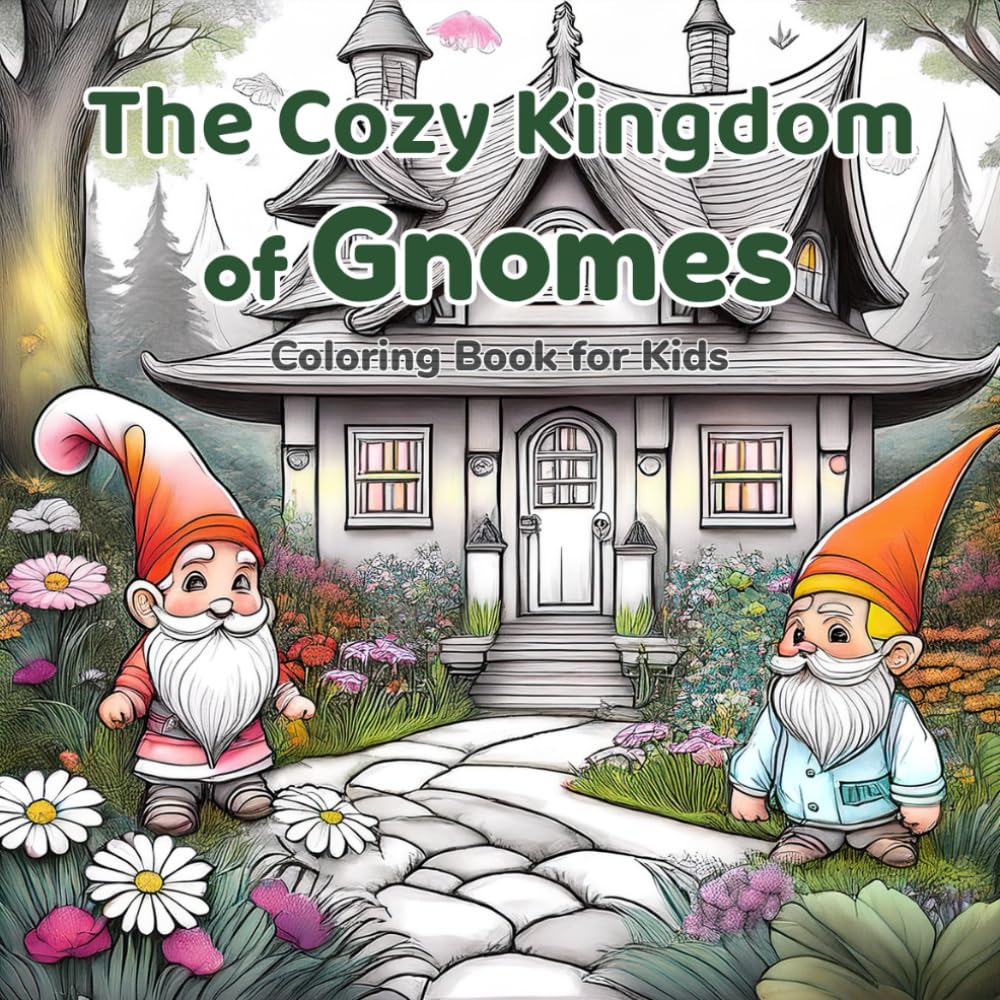 The Cozy Kingdom of Gnomes: Coloring Book for Kids (The Cozy Kingdom Coloring Books)