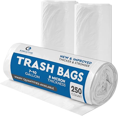 Bolsas de basura de 40 a 45 galones, 250 unidades, bolsas de basura de plástico transparente de 40 x 48 pulgadas, productos de limpieza para basura