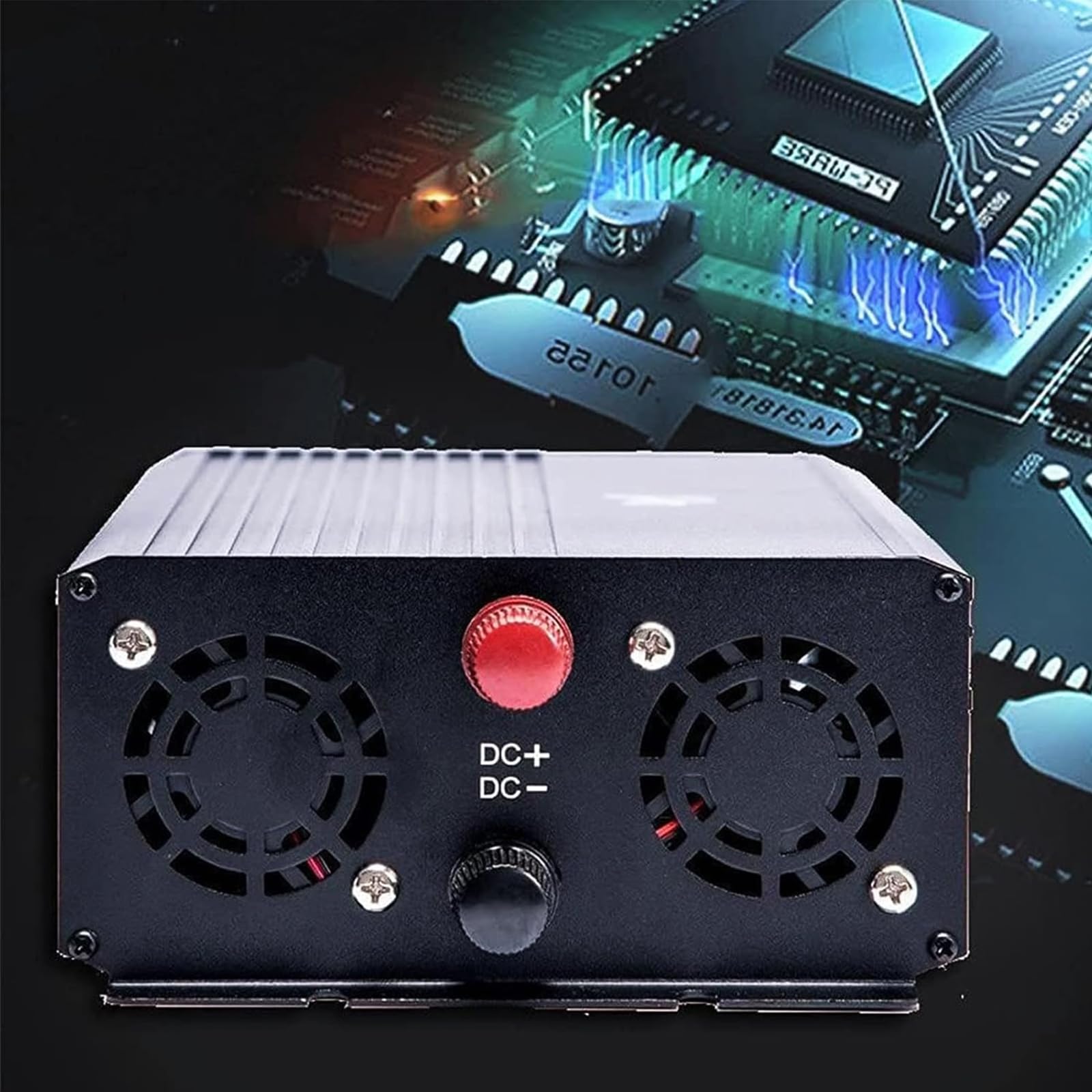 Inversor de Onda Senoidal Pura 3000W Cargador DC 12V DC a AC 110V/220V Inversor de Baja Frecuencia de Energía Solar para Camión, Hogar (60HZ)