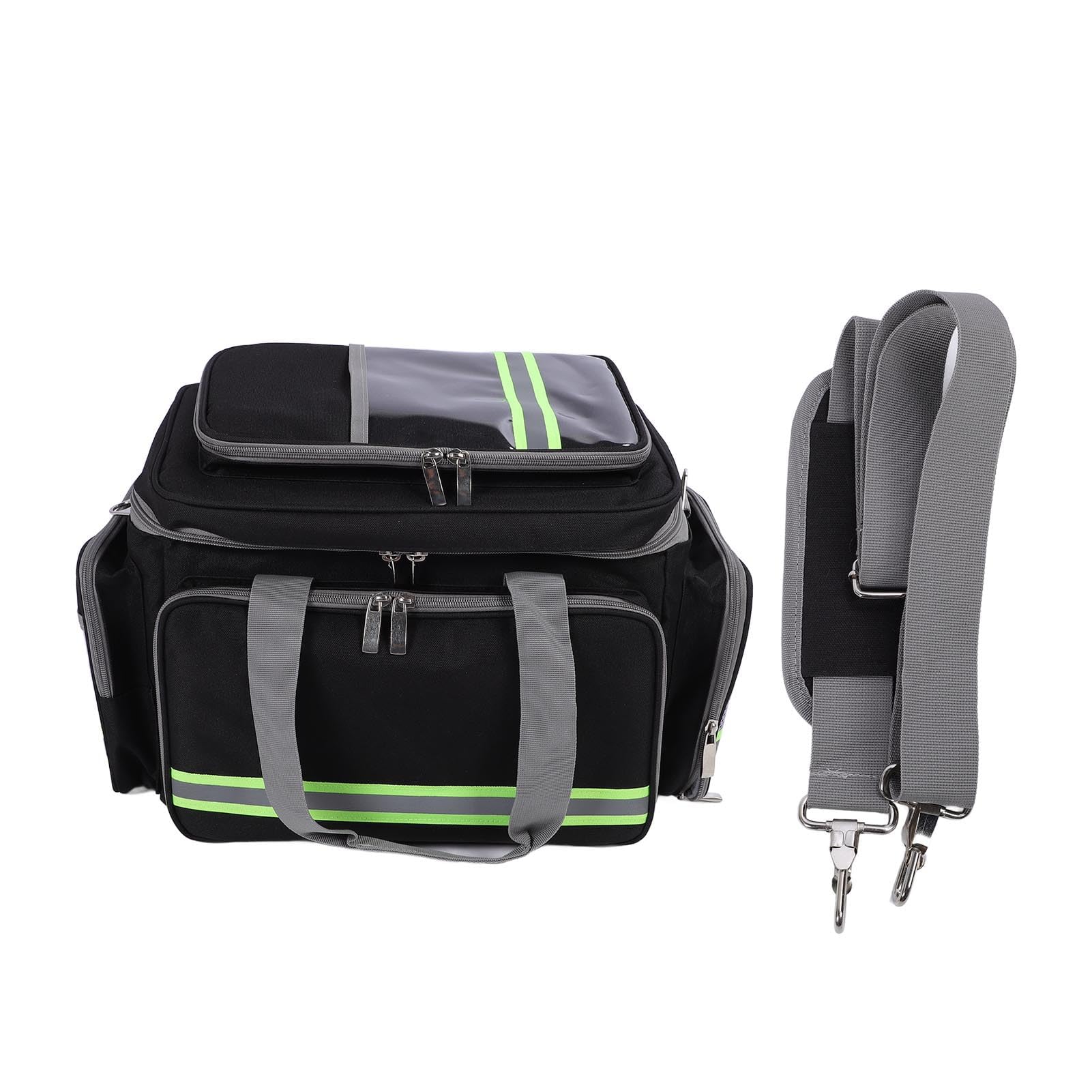 Kit Di Pronto Soccorso Kit Di Emergenza Vuoti, Usura Impermeabile Resistenza Alla Striscia Riflettente Di Pronto Soccorso a Grande Capacità Per Viaggi, Casa, Automobile, Escursioni(solo Borsa)