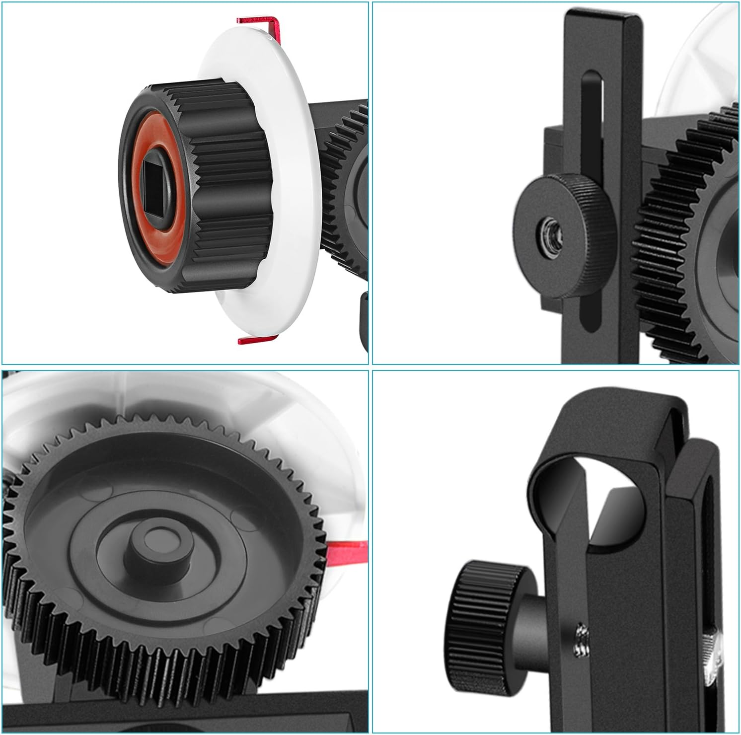 Exсluѕіvе Dіѕсоunt 50% Prісе Neewer Follow Focus with Gear Ring Belt for Canon Nikon Sony and Other DSLR Camera Camcorder DV Video Fits 15mm Rod Film Making System,Shoulder Support,Stabilizer,Movie Rig(Red+Black)