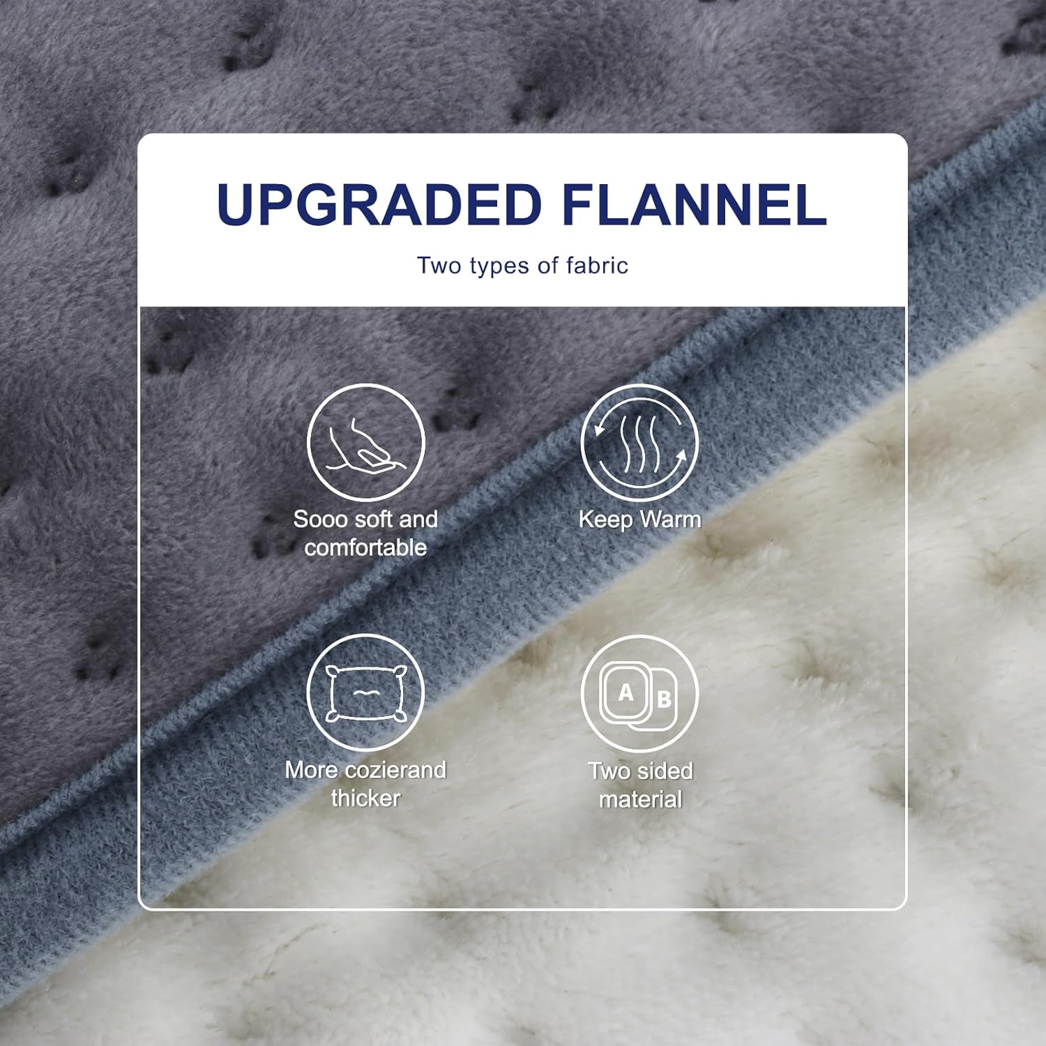 Large Heating Pad,20"x40" Extra Large Heating Pad for Back Pain Relief Electric Heating for Period Cramps Neck Shoulder Knee Pain Relief Moist/Dry Heat Auto Shut Off 10 Heat Setting Machine Washable