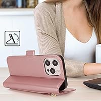 Vista 191 de Havaya Funda para iPhone 13 Pro Max y iPhone 12 Pro Max, cartera compatible con magsaf 2 en 1, desmontable magnética con tarjetero y ranura trasera