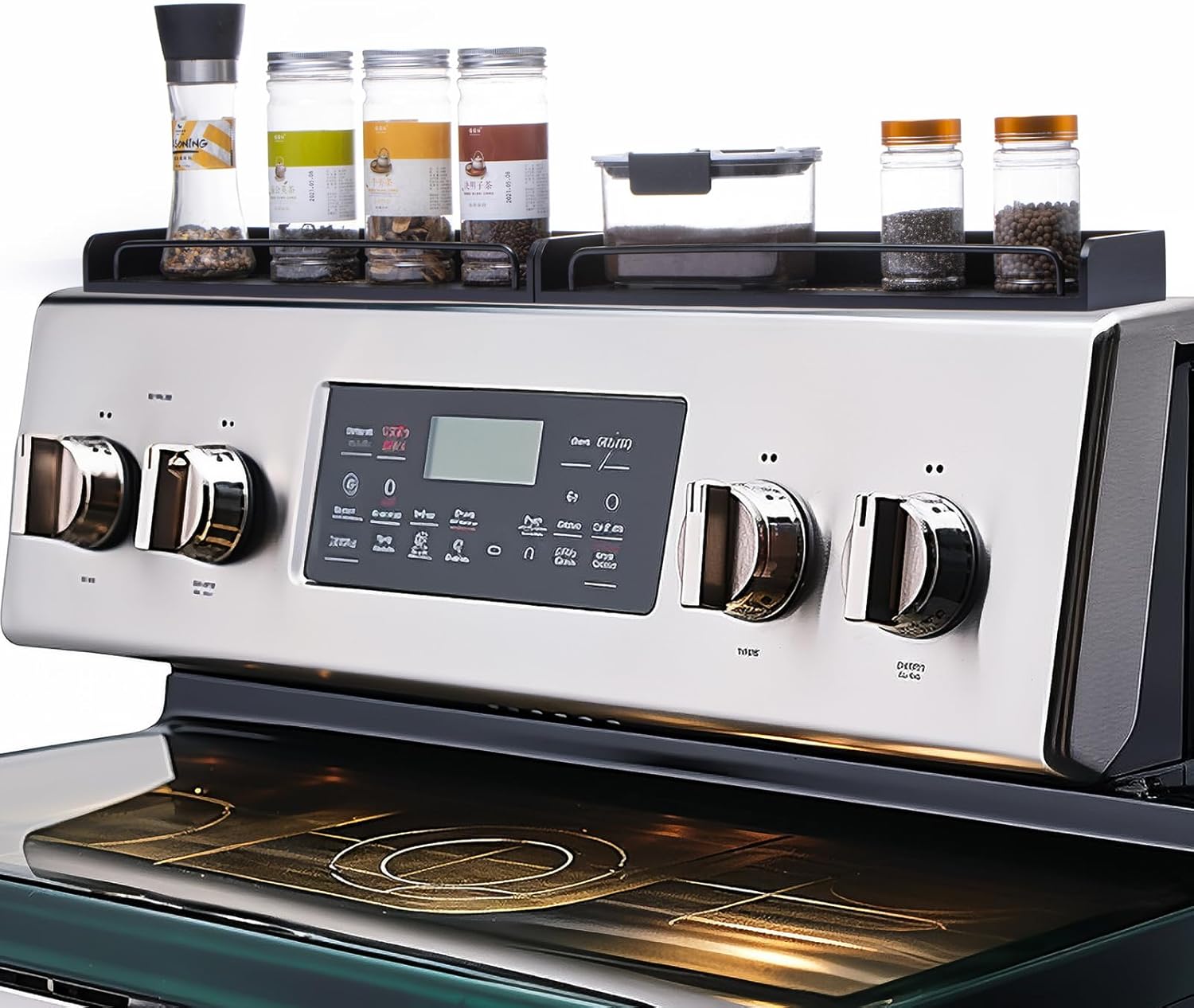 PYINRUOLI Over Oven Kitchen Spice Rack, Bamboo