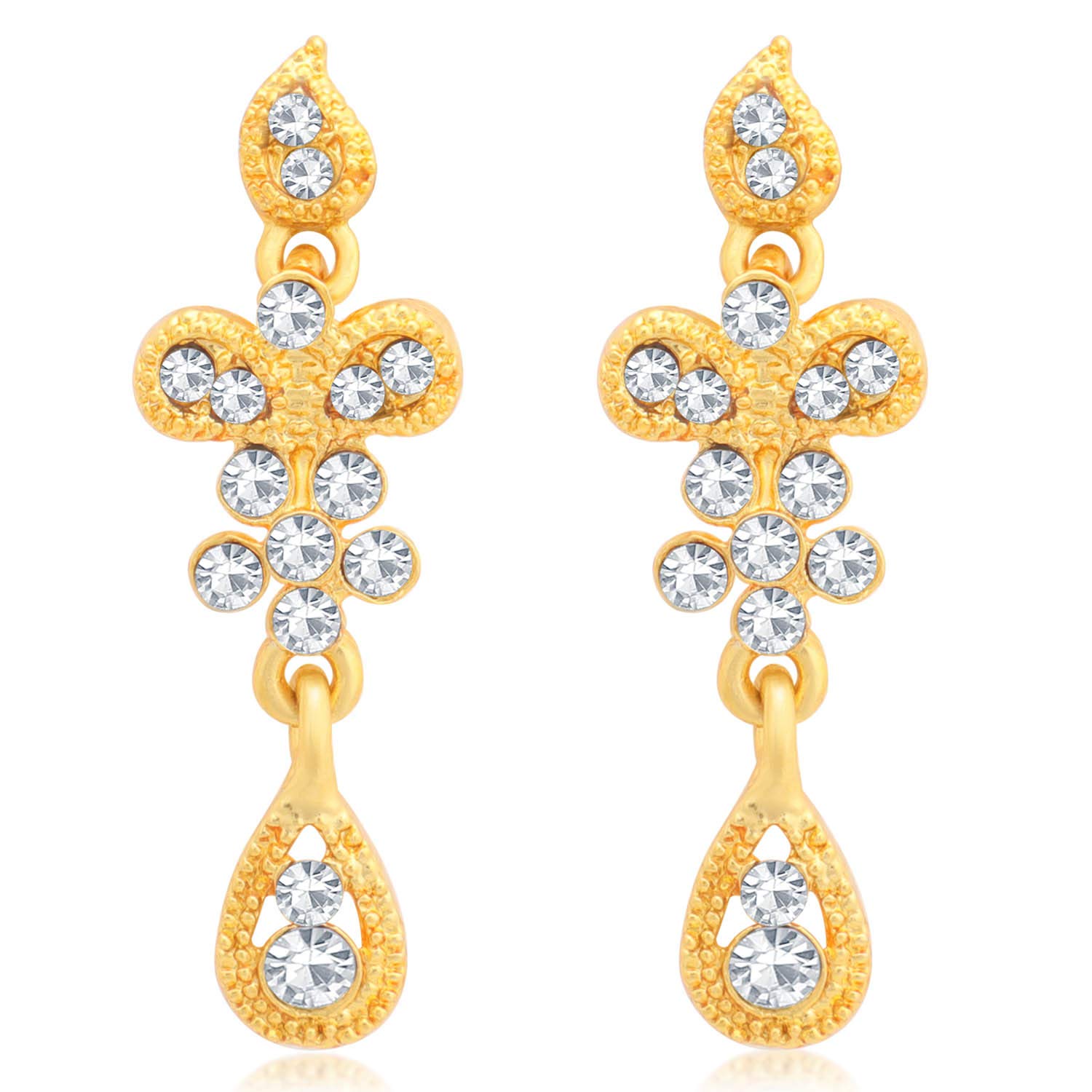 Charming Plated Wedding Jewellery Austrian Diamond Necklace Set