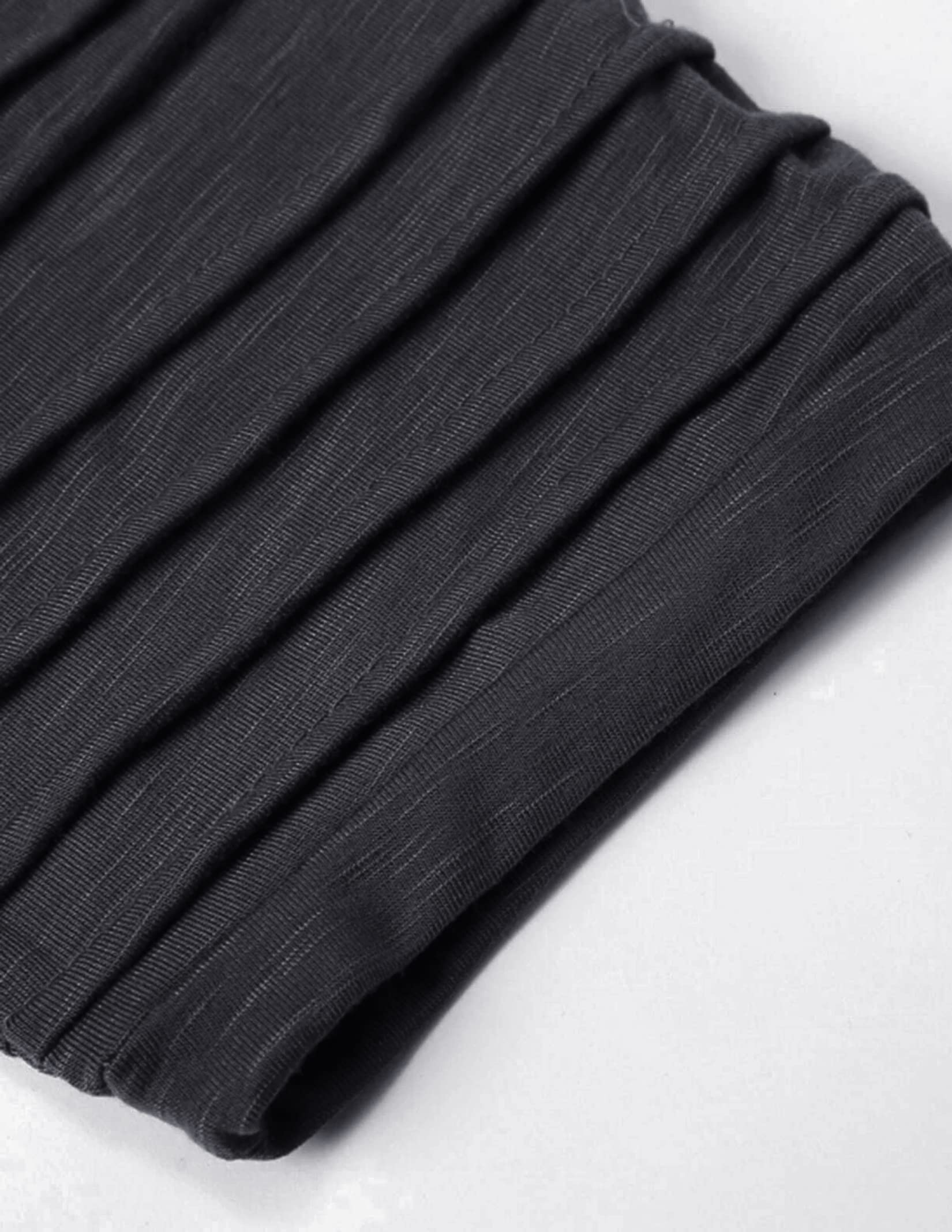 Paquete de 3 camisetas largas Hispter para hombre con mangas plisadas, atléticas raglán para entrenamiento, gimnasio, culturismo