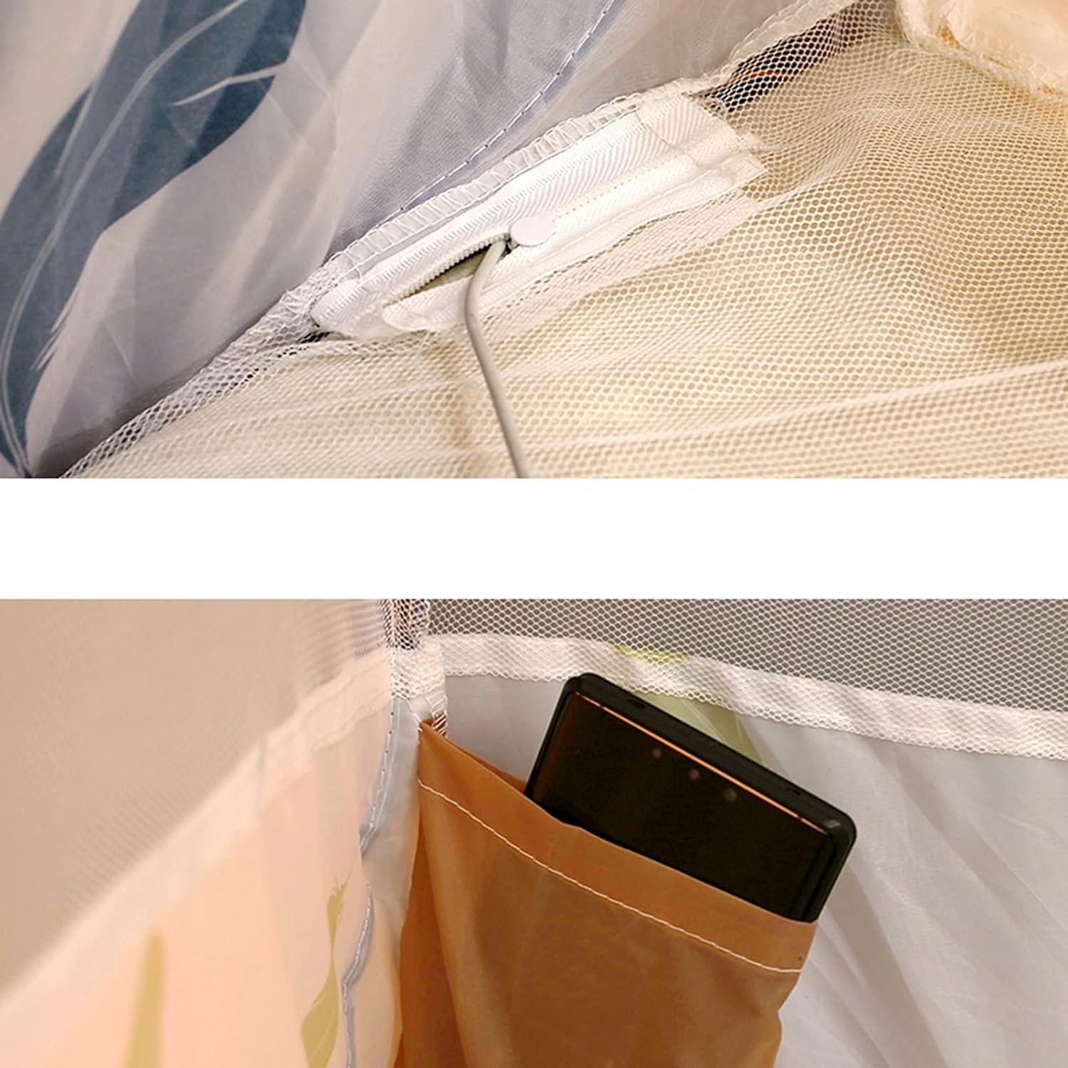 Mosquito net Outdoor Camping Mosquito net Tent, Home Single Bed/Double Bed Mosquito net, Anti-Fall Design(1.2m)
