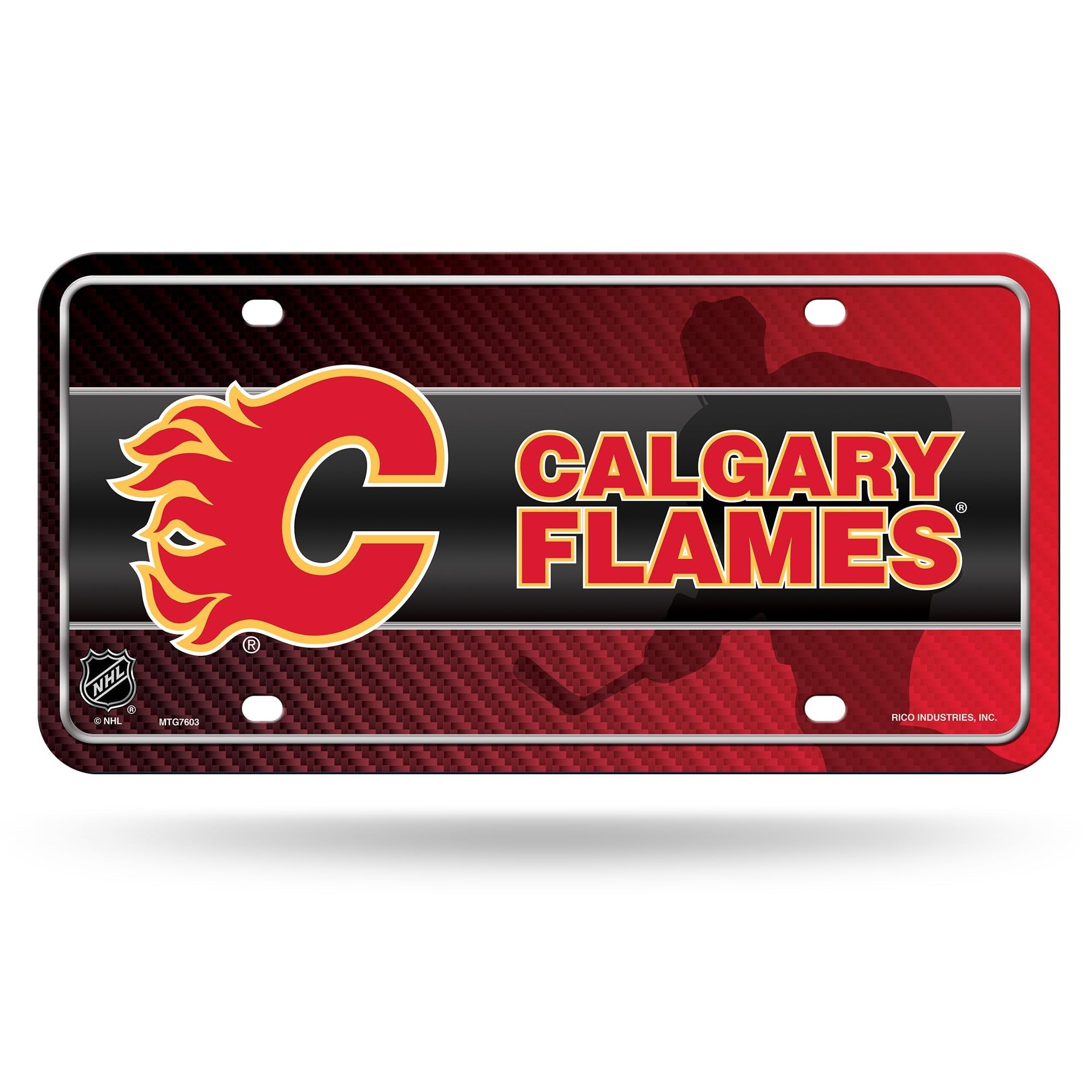 Plaque d'immatriculation NHL Calgary Flames pour le tuning auto de fan