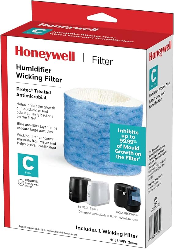 Honeywell HC888PFC Humidifier Replacement Wicking Filter, Filter C