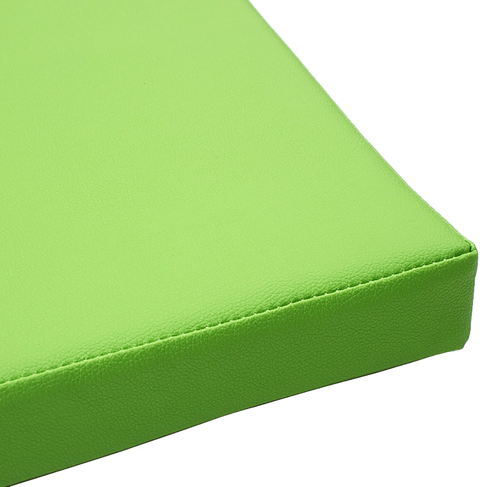 Cojín de asiento personalizado de cuero impermeable verde para sofá casa