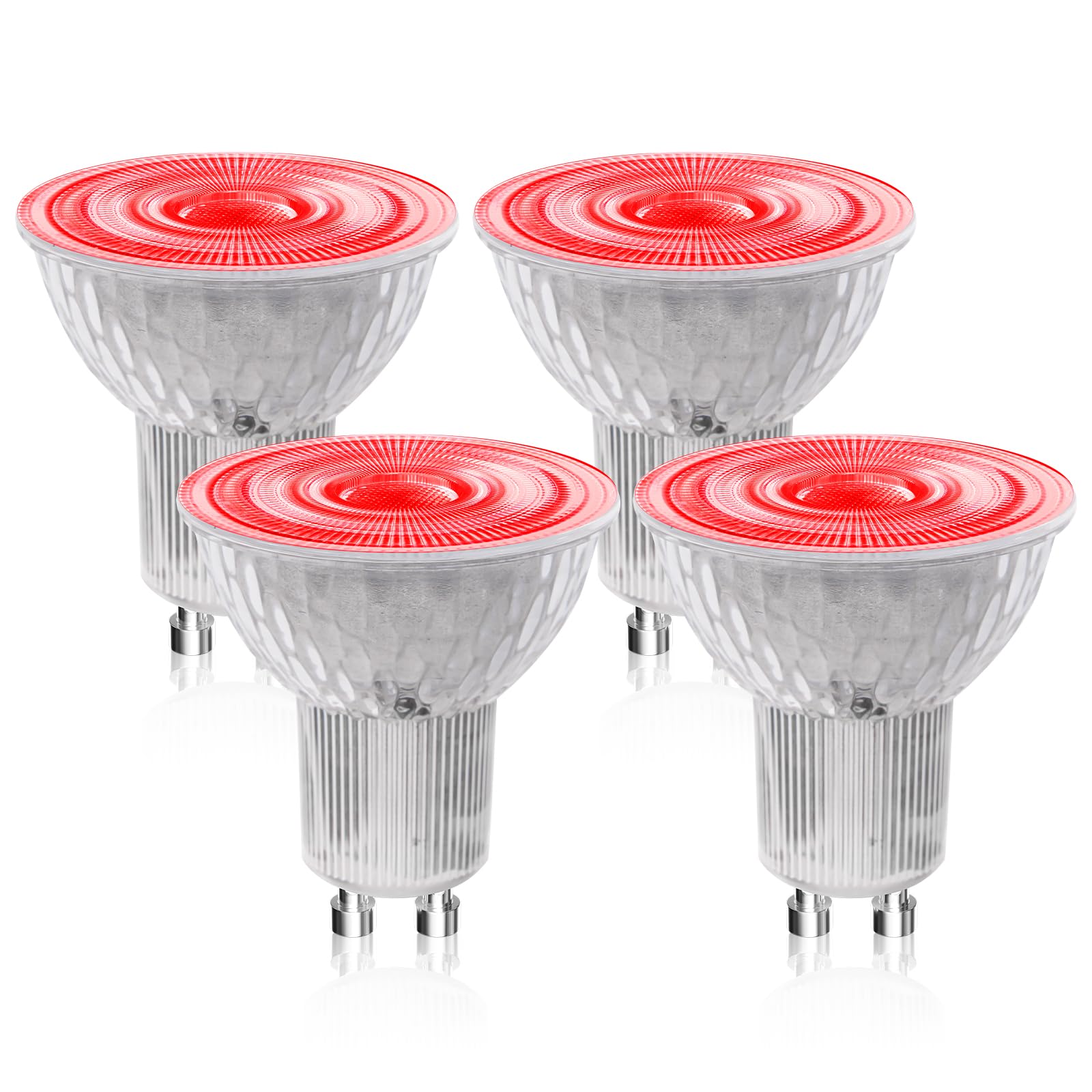 BrightArk GU10 Red LED Bulbs 5W