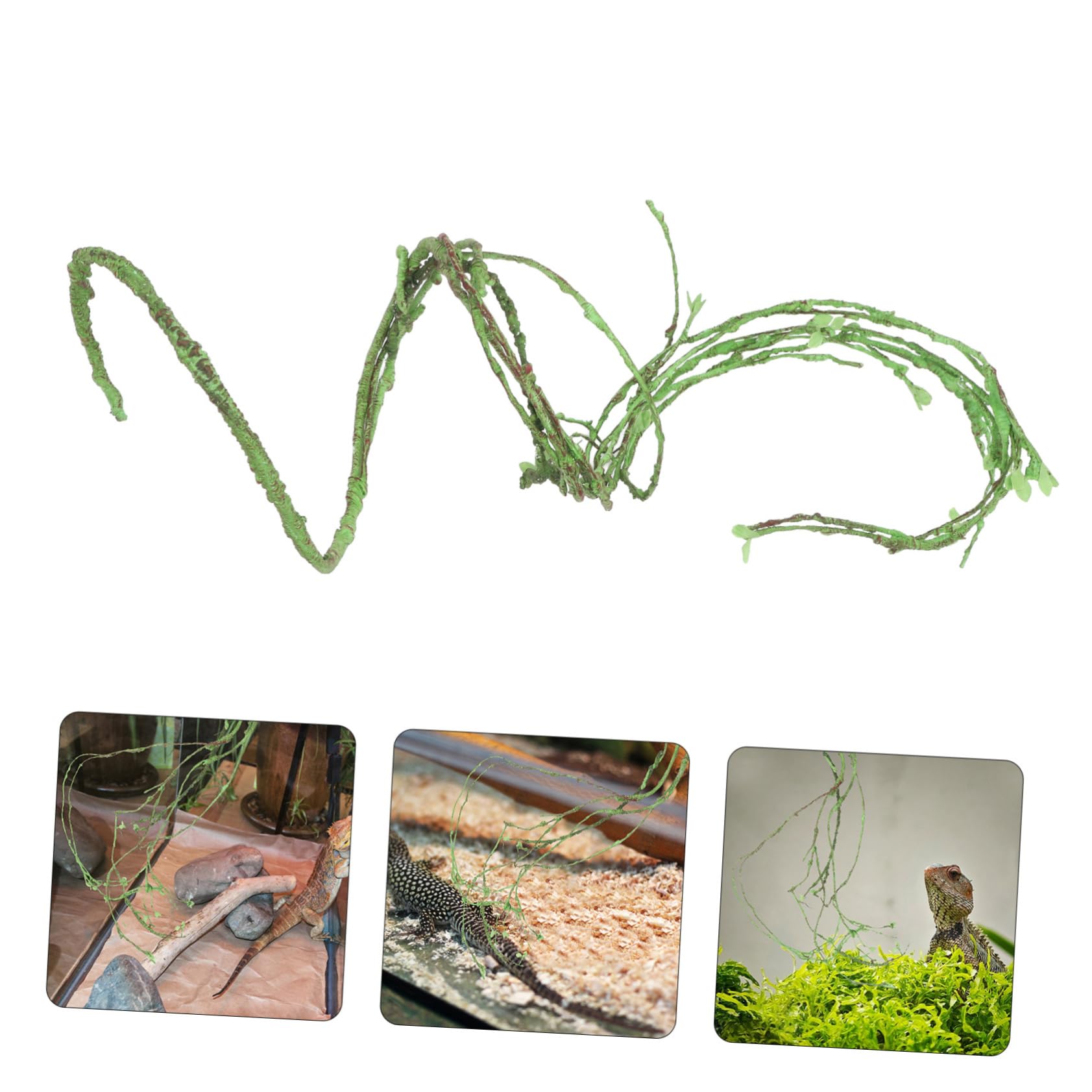 BESPORTBLE Vite Rampicanti Finte per Rettili Decorazione per Terrario Ornamento Vite per Acquario Accessorio per Rettili Piante Rampicanti Artificiali per Uso Domestico Forniture