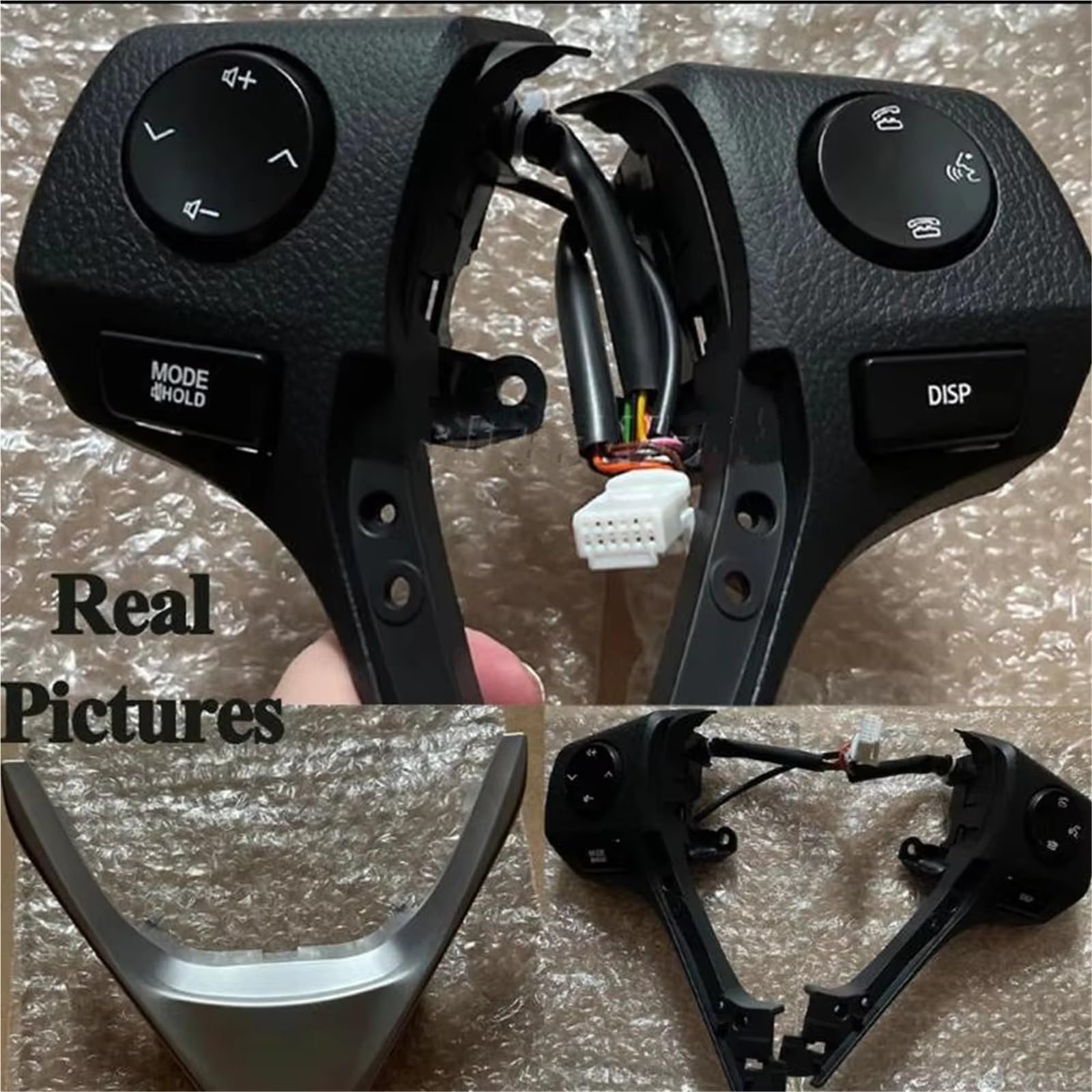 Botón Control Crucero Volante Botón De Control Audio Y Bluetooth En El Volante con Marco U 84250-02560 para Toyota para RAV4 para Corolla 14-18 para Yaris 18-22