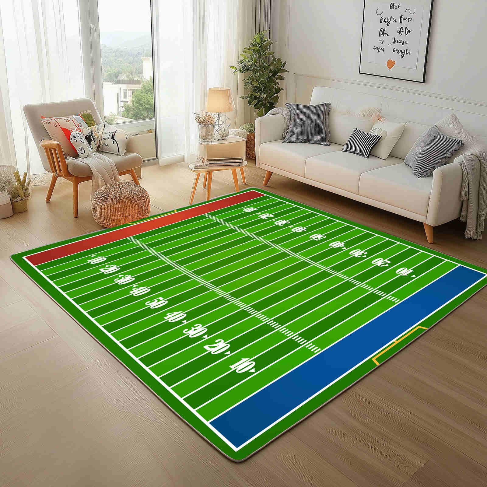 Amazon.com: Field Marking Graphic Large Area Rug 6x9ft End Zone