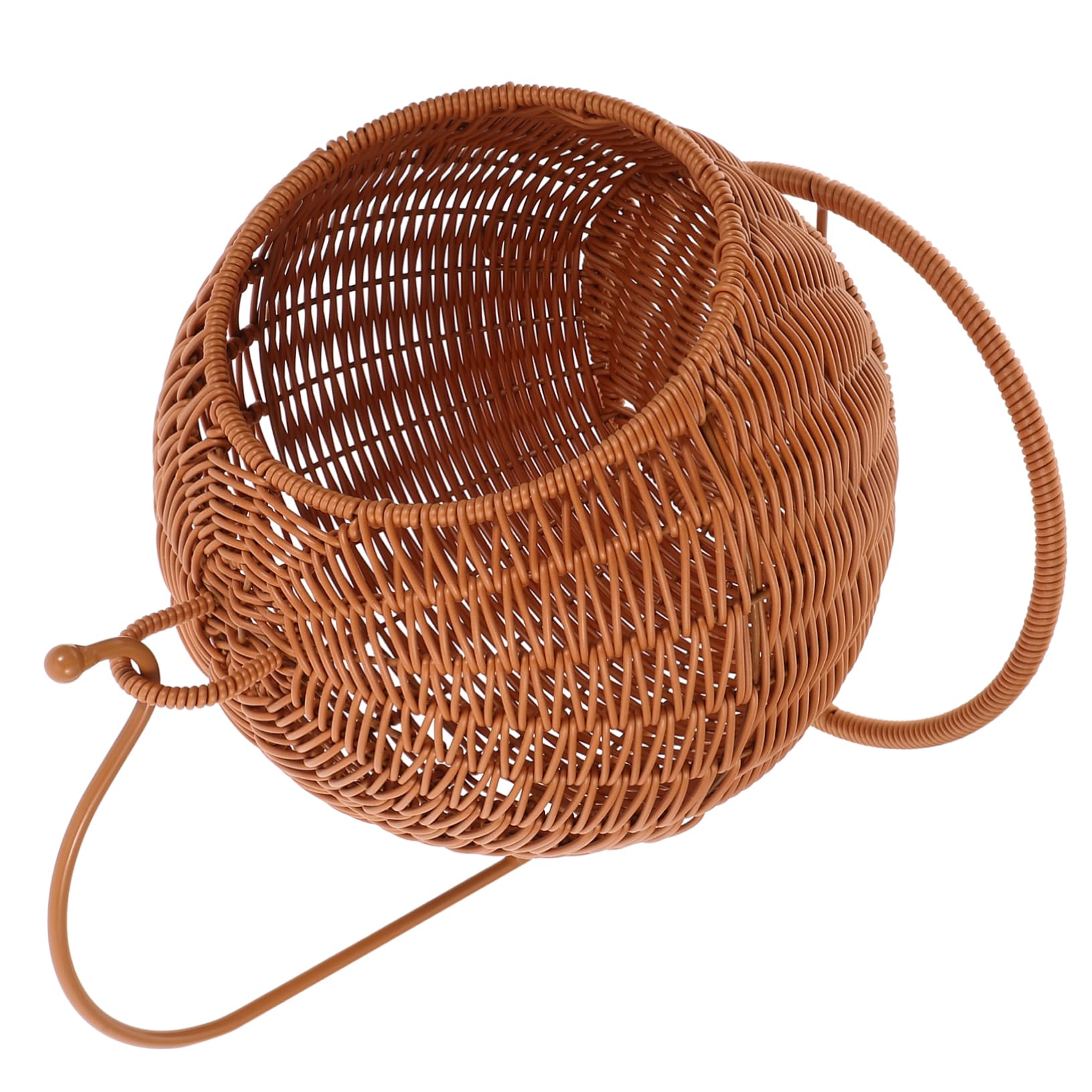 Zerodeko Contenitore Confettata in Pvc Marrone, Cesto per Frutta Originale e Resistente, la Conservazione di Frutta e Spezie in Cucina o Negozio